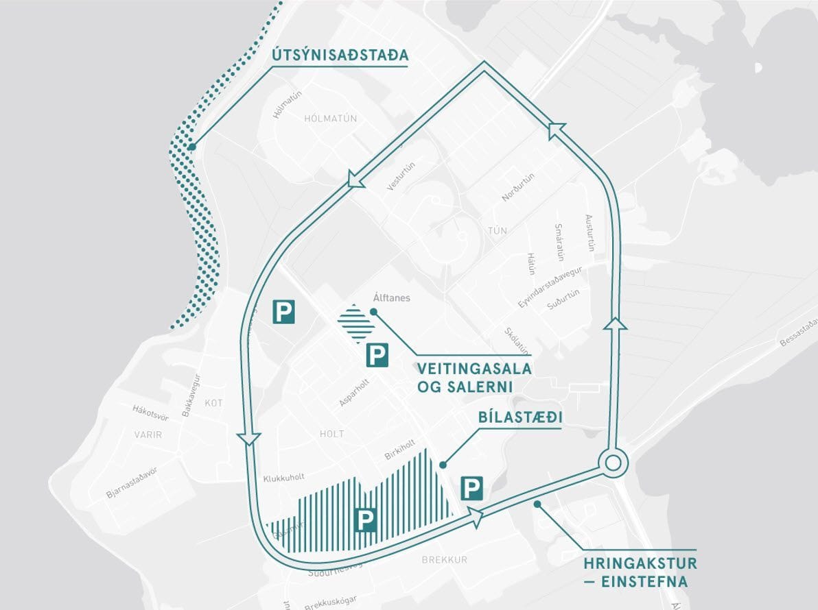 Sólmyrkvi - ráðstafanir á Álftanesi