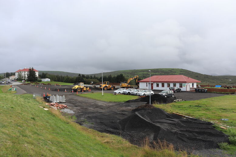 Framkvæmdir á Vífilsstöðum þar sem Mánahvoll mun rísa.