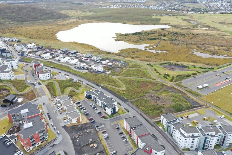 Séð yfir Urriðaholt. Ljósmynd: Þráinn Hauksson, Landslag