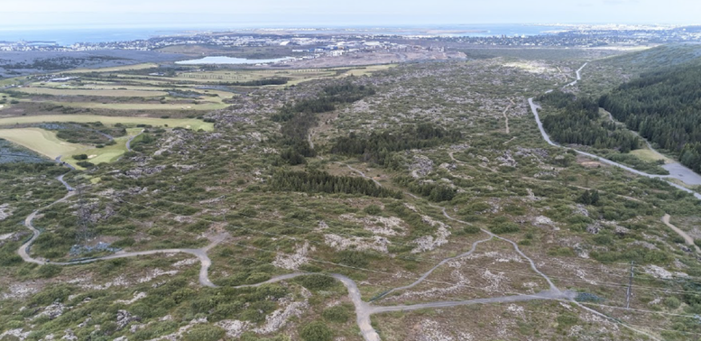 Urriðakotshraun loftmynd Alta