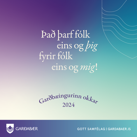 Hver er „Garðbæingurinn okkar 2024“ að þínu mati?