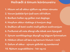 Heilræði á tímum kórónuveiru