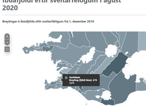 Fjölgun íbúa í Garðabæ frá 1. desember 2019