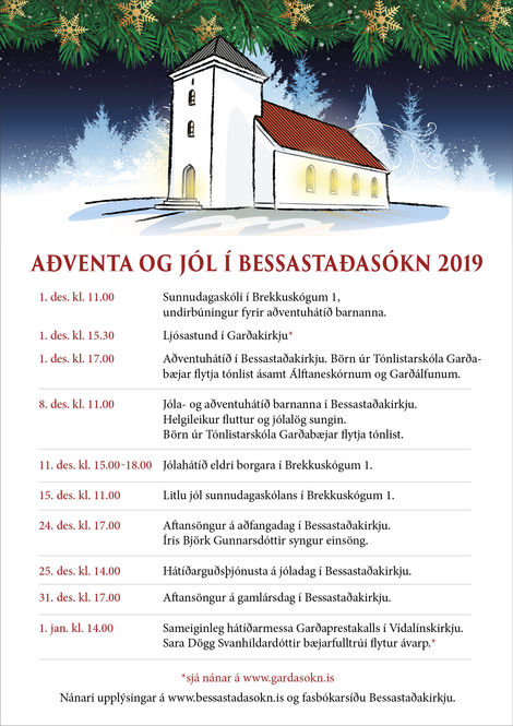 Aðventa og jól í Bessastaðasókn