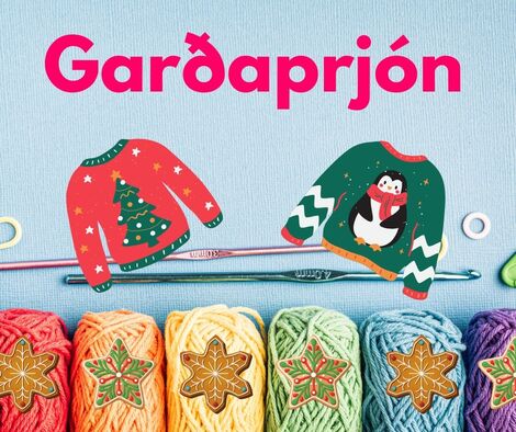 Garðaprjón - jólapeysur