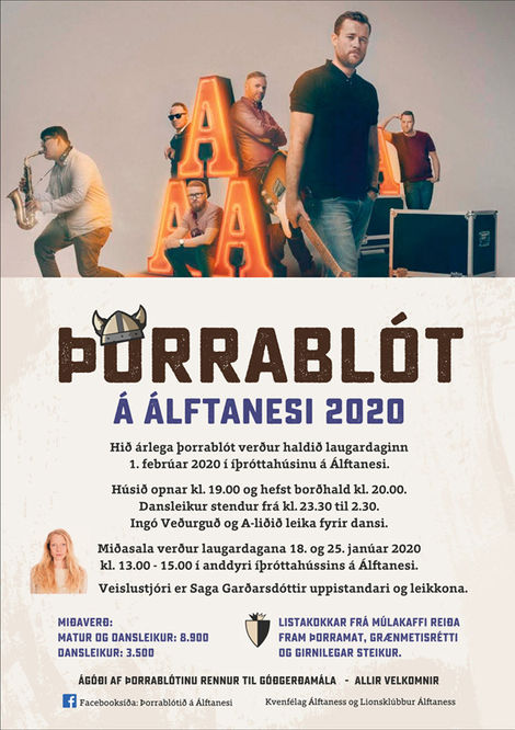 Þorrablótið á Álftanesi 1. febrúar 2020
