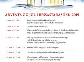 Aðventa og jól í Bessastaðasókn